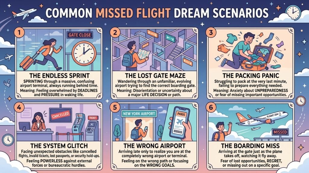 Common Missed Flight Dream Scenarios