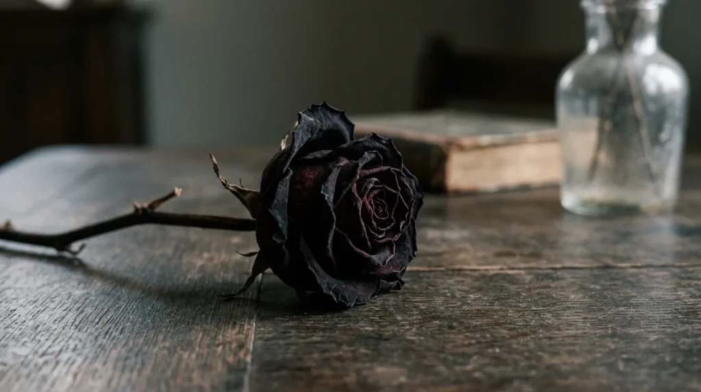 Dead or Blackened Red Rose Dream Meaning