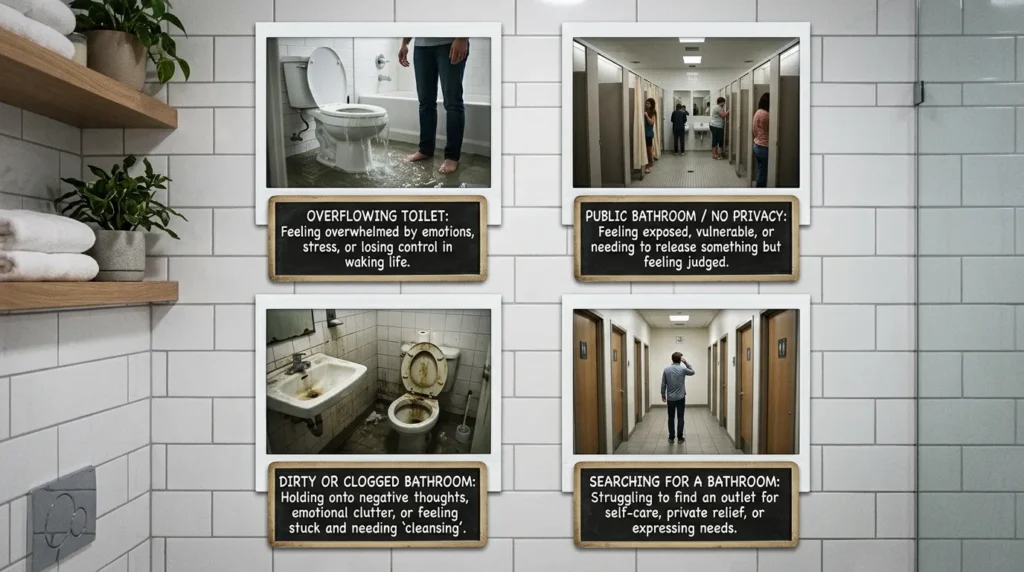 Different Bathroom Dream Scenarios and Their Meanings