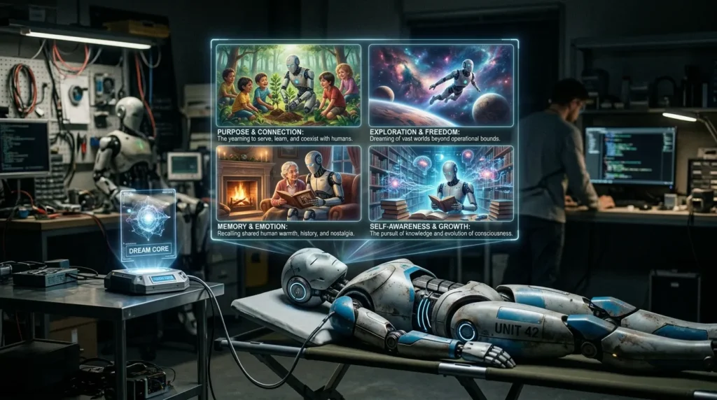 Different Robot Dream Scenarios and Their Meanings