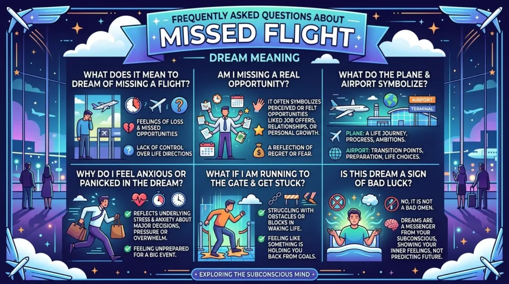 Frequently Asked Questions About Missed Flight Dream Meaning