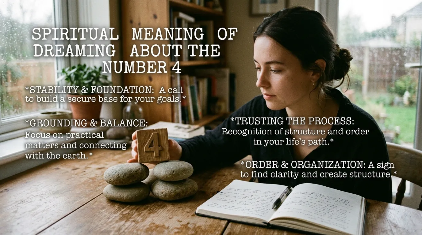 Spiritual Meaning of Dreaming About Number 4 Dream Meaning