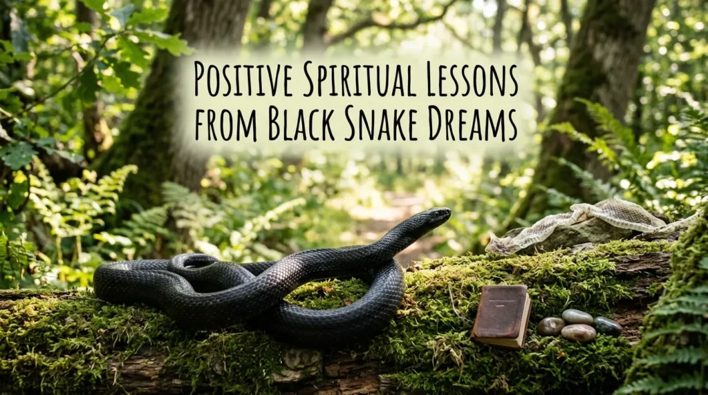 Positive Spiritual Lessons from Black Snake Dreams