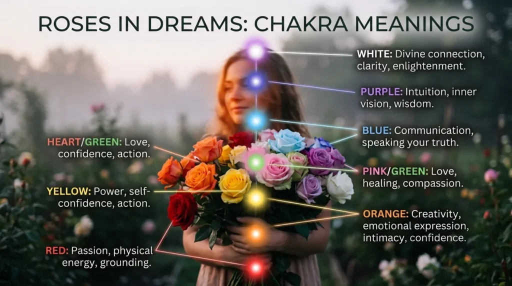 Roses in Dream Meaning and Chakras