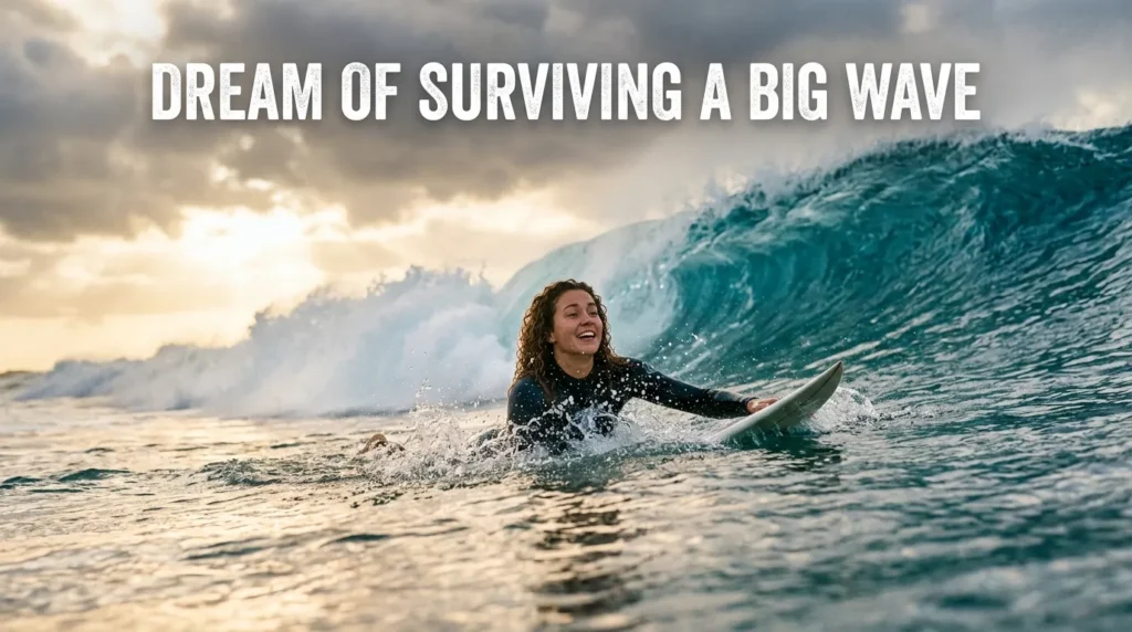 Dream of Surviving a Big Wave