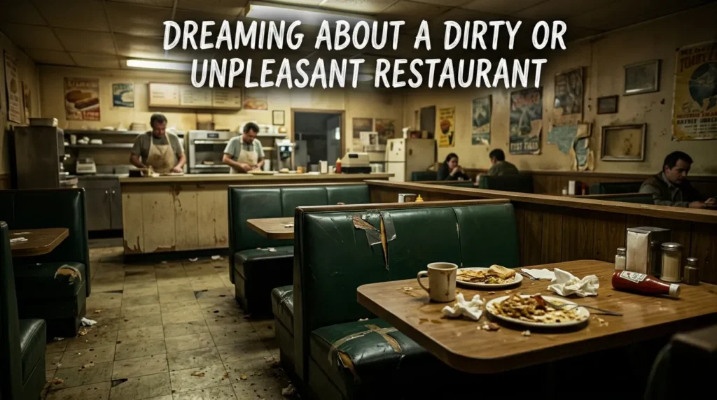 Dreaming About a Dirty or Unpleasant Restaurant