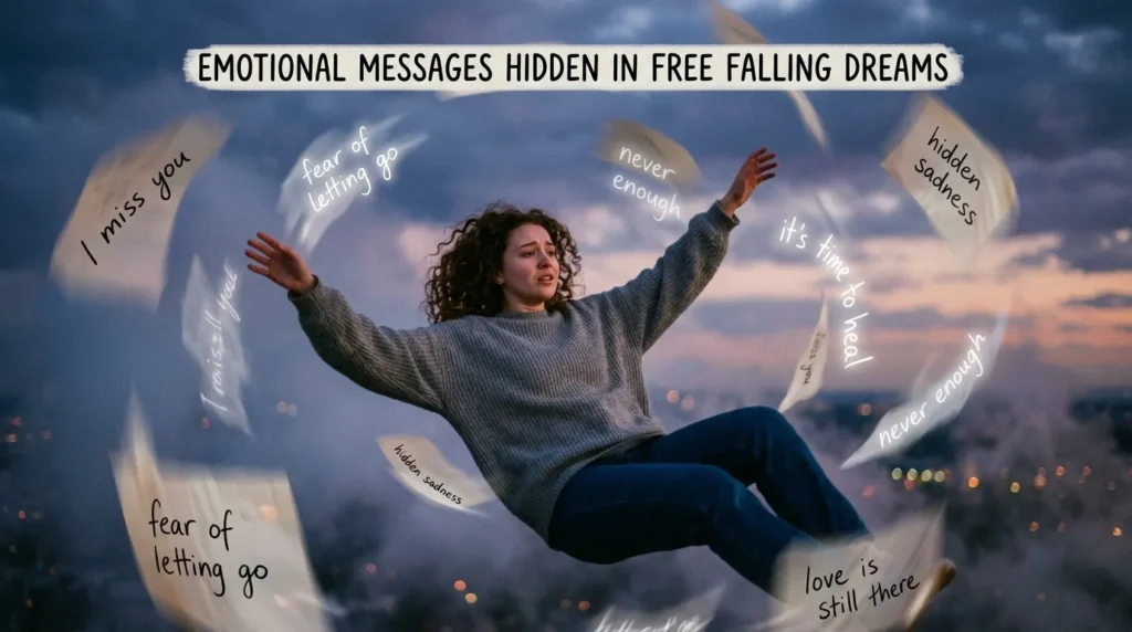 Emotional Messages Hidden in Free Falling Dreams