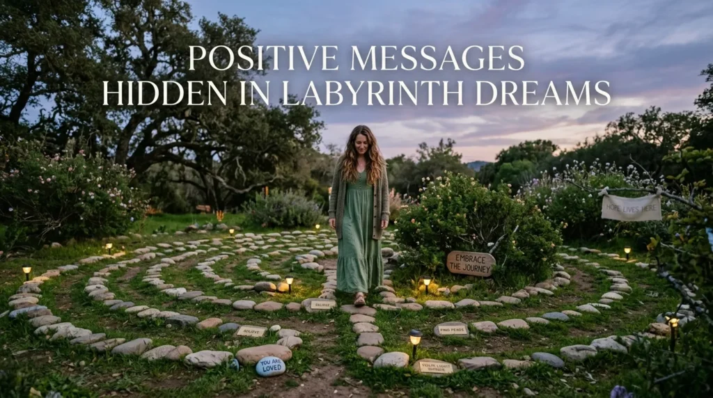 Positive Messages Hidden in Labyrinth Dreams
