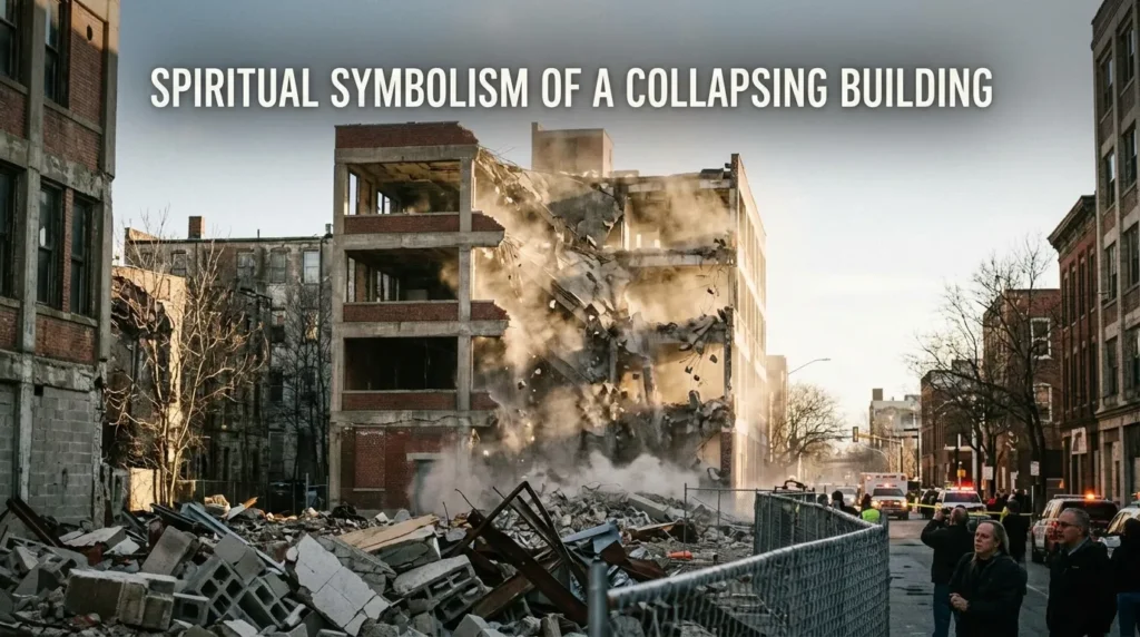Spiritual Symbolism of a Collapsing Building