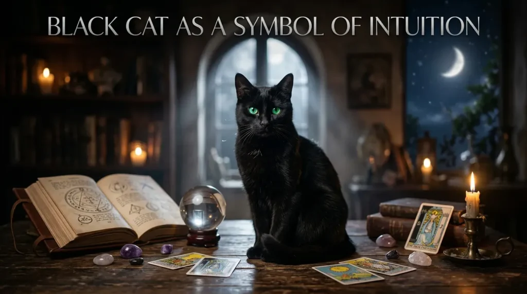 Black Cat as a Symbol of Intuition