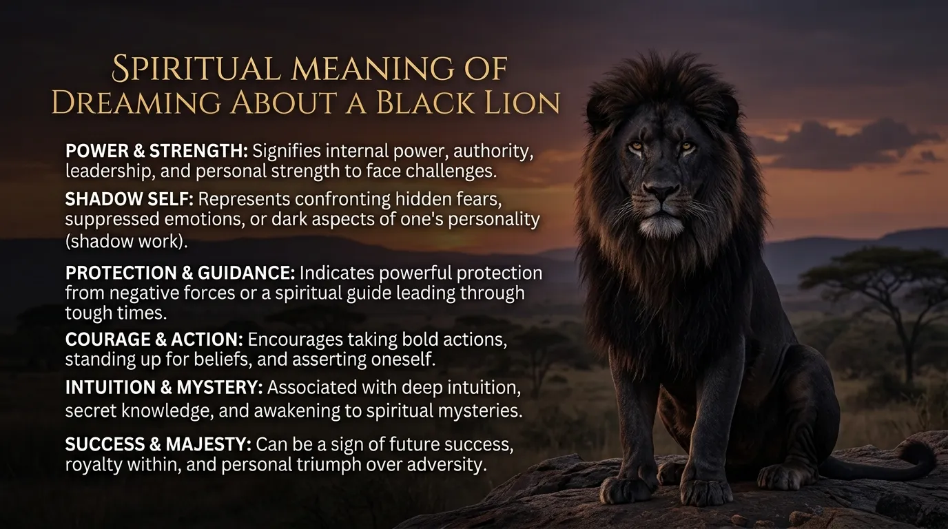 Black Lion Dream Meaning