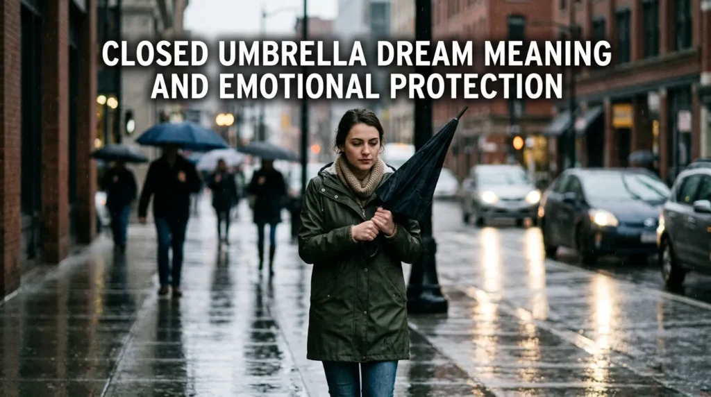 Closed Umbrella Dream Meaning and Emotional Protection