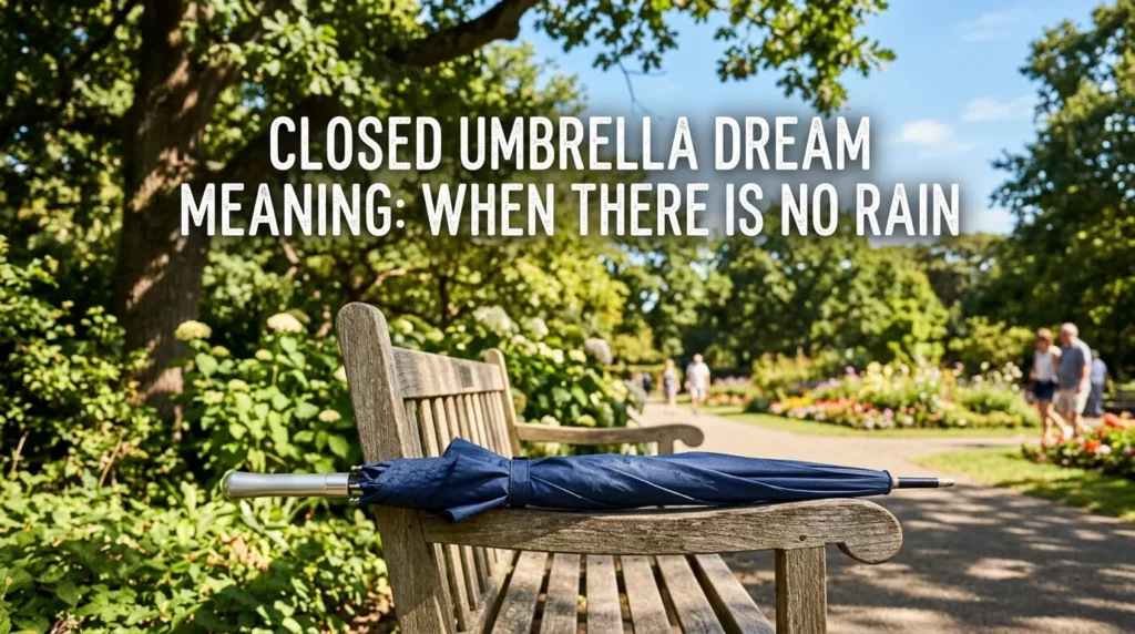 Closed Umbrella Dream Meaning When There Is No Rain