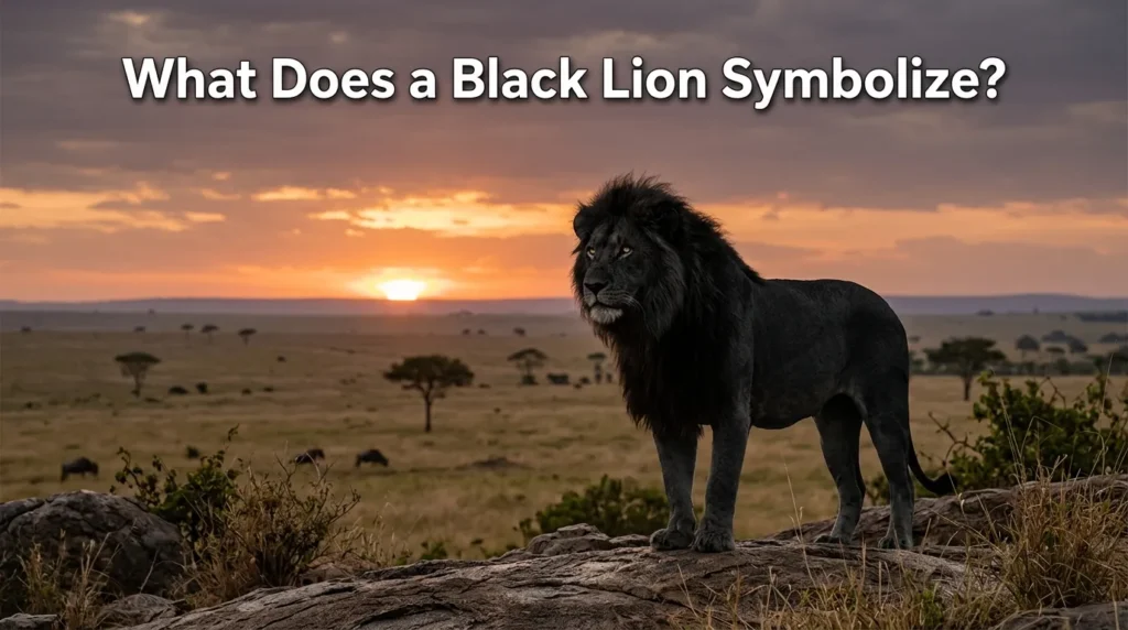 What Does a Black Lion Symbolize?