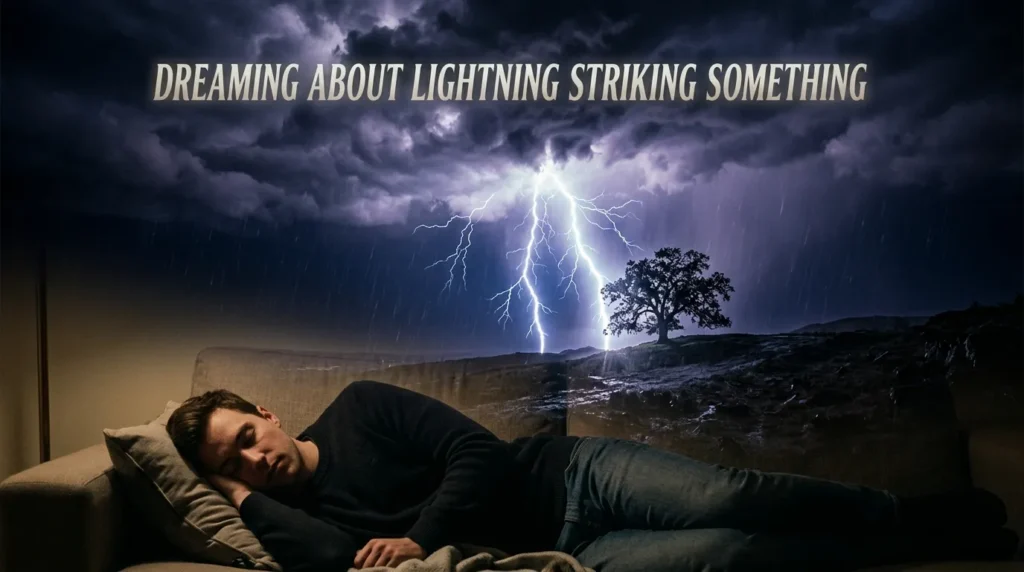 Dreaming About Lightning Striking Something