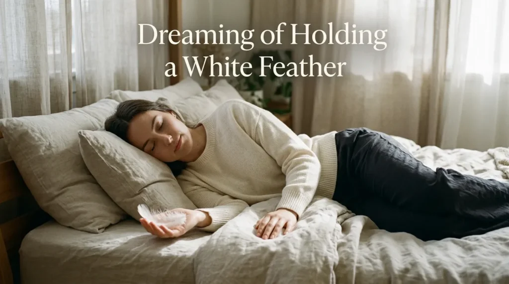 Dreaming of Holding a White Feather