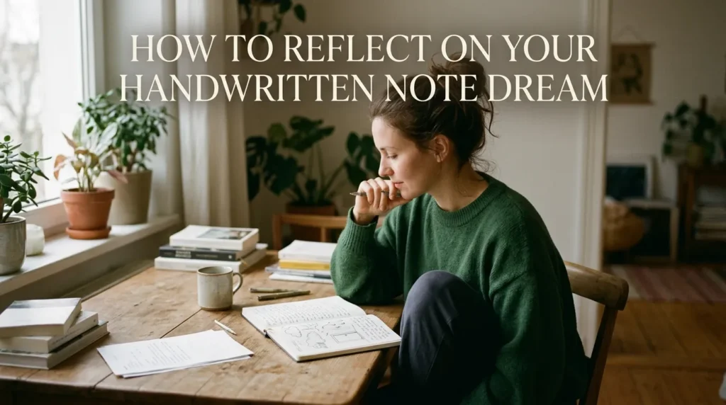 How to Reflect on Your Handwritten Note Dream