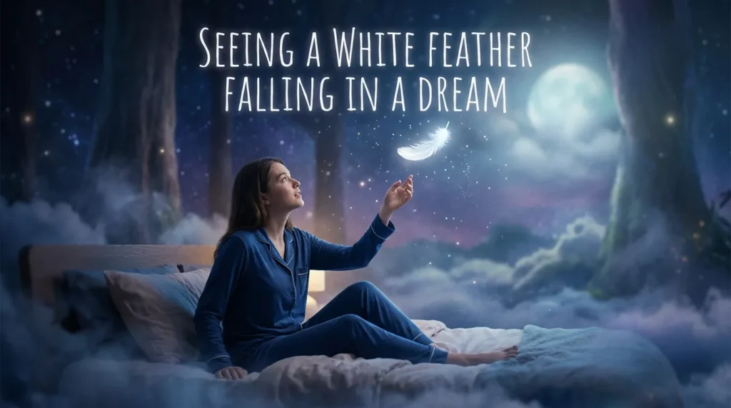 Seeing a White Feather Falling in a Dream