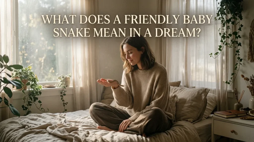 What Does a Friendly Baby Snake Mean in a Dream?
