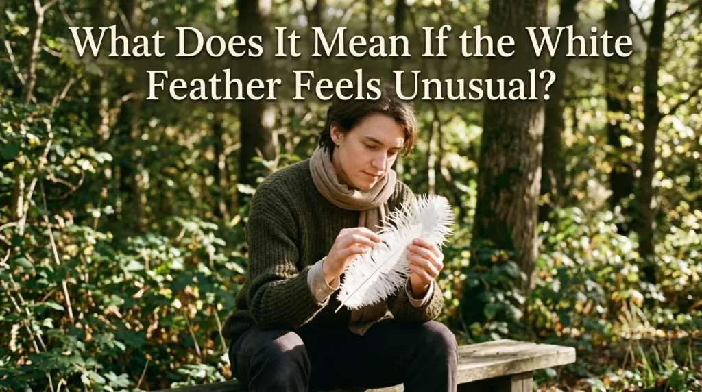 What Does It Mean If the White Feather Feels Unusual?